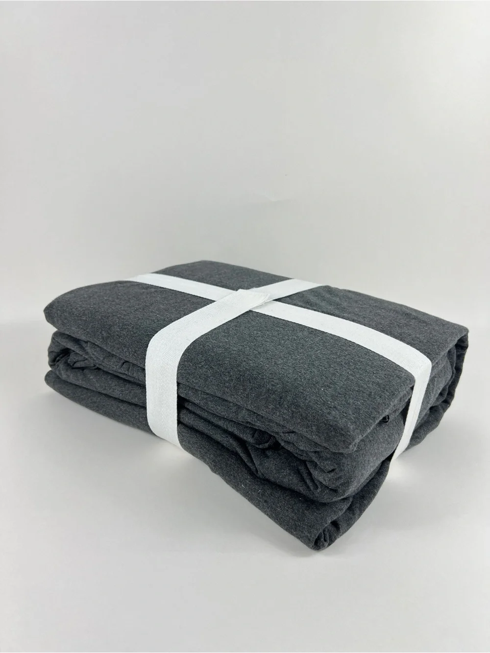 Crate & Barrel Organic Cotton Full Sheet Set Charcoal 4 Pc Set NEW with no Tags
